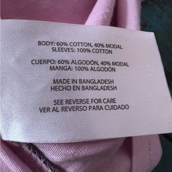 Gap Pink Eyelet Sleeve Top Size XL - Picture 7 of 8